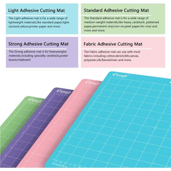 Ecraft 12"X12" Cutting Mat For Cricut -(variety 8 pack) Include - Picture 4 of 7